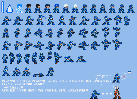 Custom / Edited - Mega Man Customs - Mega Man (MMX SNES-Style) - The ...