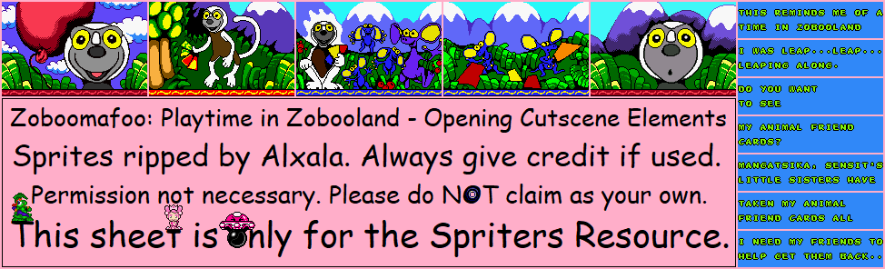 Zoboomafoo: Playtime in Zobooland - Opening Cutscene Elements