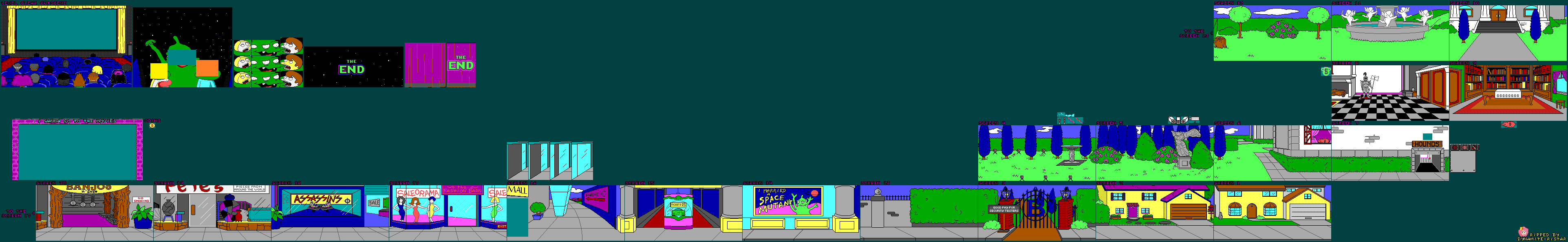Bart Simpson's House of Weirdness (DOS) - I Wanna go to the Movies