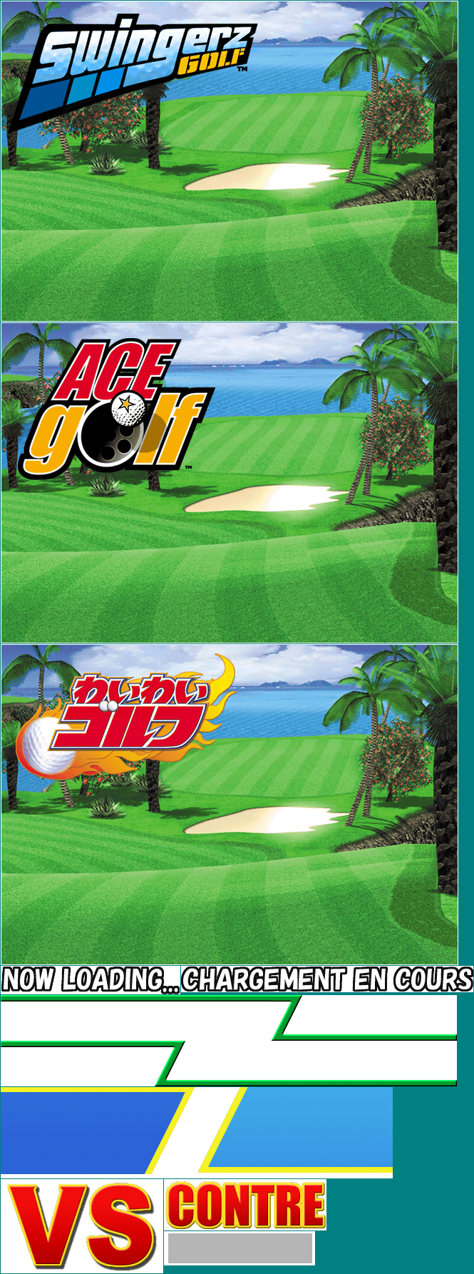 Swingerz Golf / Ace Golf - Loading & VS Screen