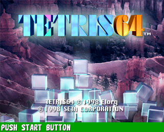 Tetris 64 (JPN) - Title Screen
