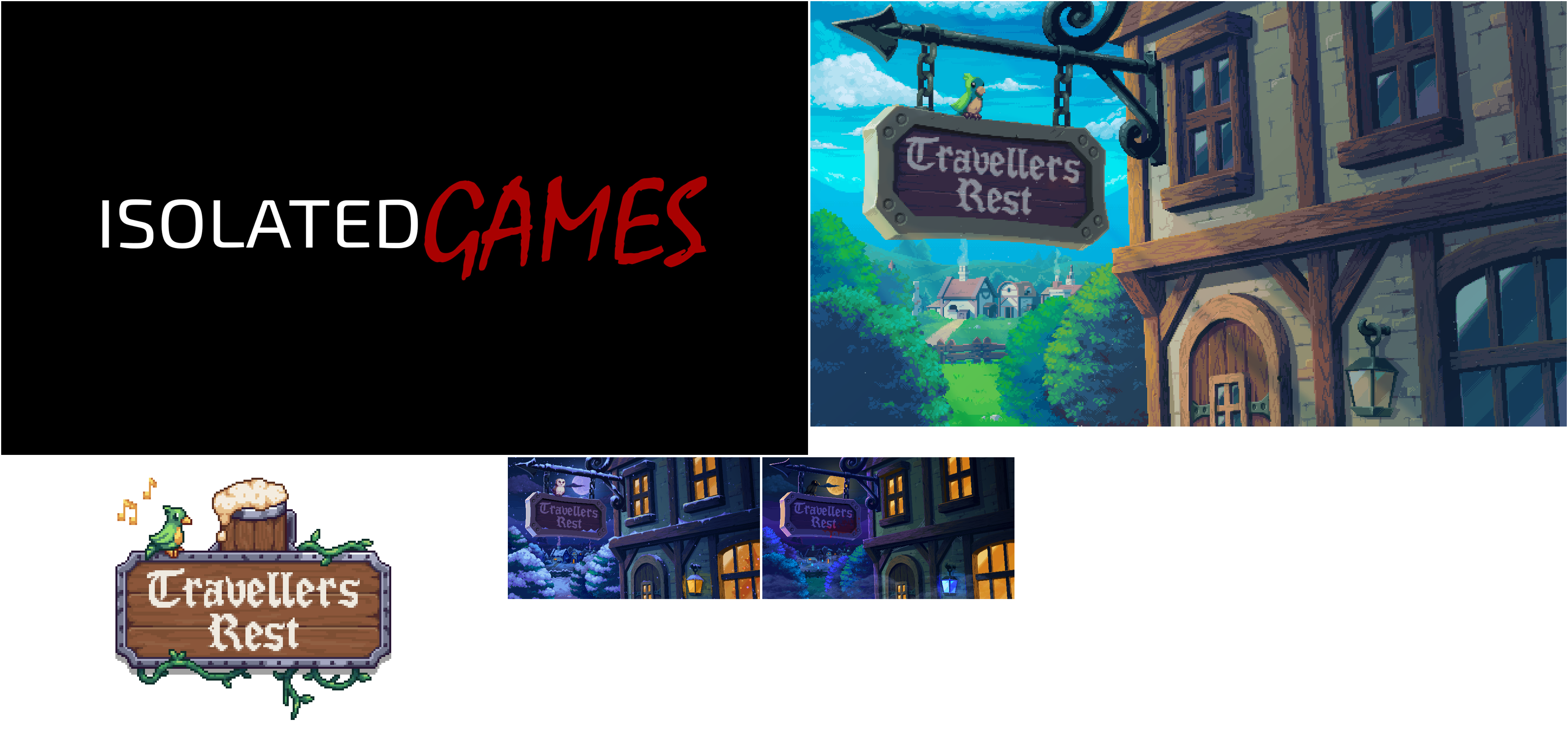 Travellers Rest - Title Screen and Logos