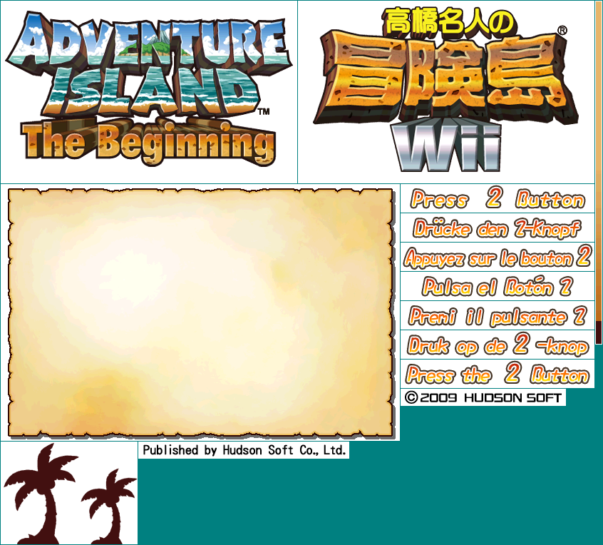 Adventure Island: The Beginning - Title Screen