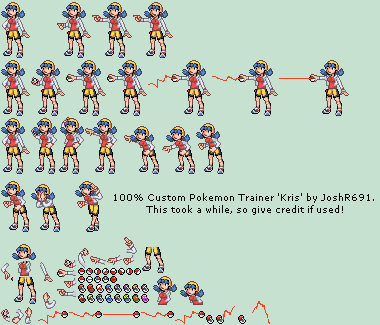 Custom / Edited - Pokémon Customs - Kris - The Spriters Resource