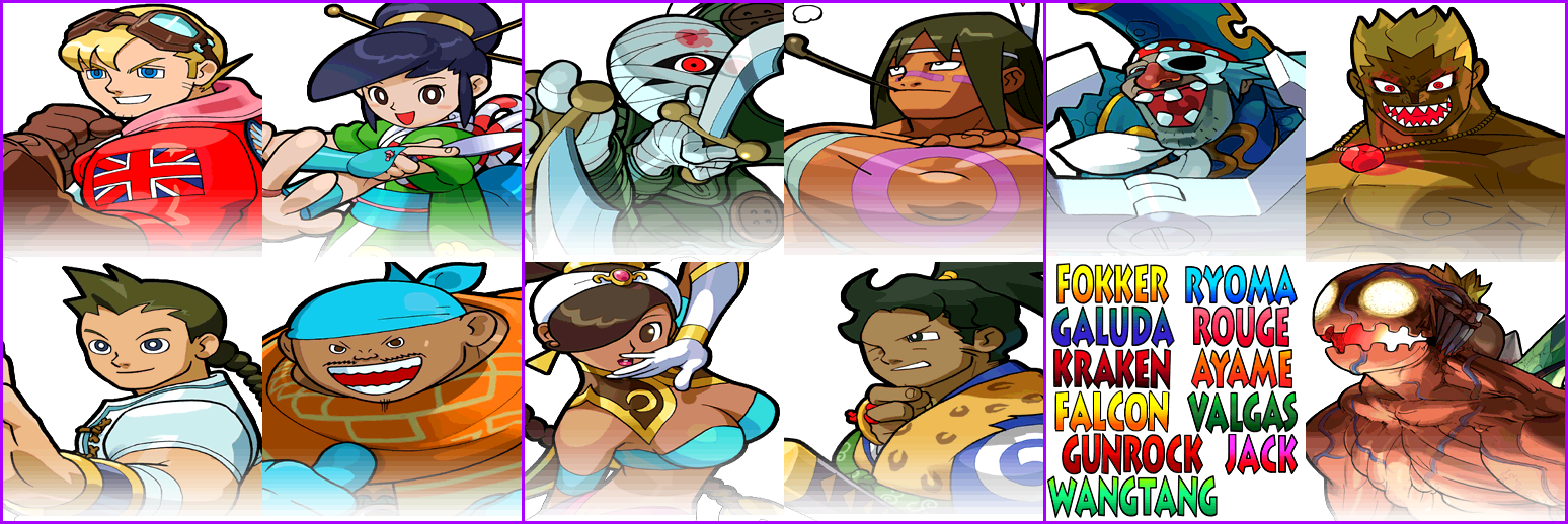 Power Stone - Character Select Portraits
