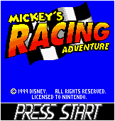 Mickey's Racing Adventure - Title Screen