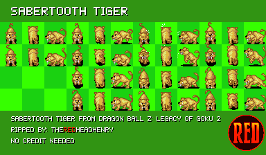 Dragon Ball Z: The Legacy of Goku II - Sabertooth Tiger