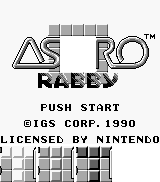 Astro Rabby (JPN) - Title Screen