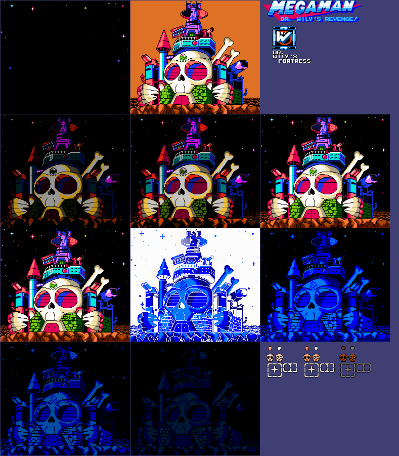 Wily Castle (Wily's Revenge, NES-Style)