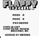 Flappy Special (JPN) - Title Screen
