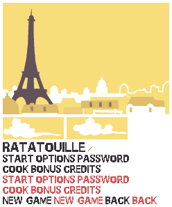 Ratatouille - Main Menu