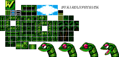 Mega Man Customs - Snake Man Tileset (GBC-Style)