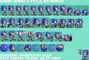 Sonic (Sonic 1-Style, Revamped)