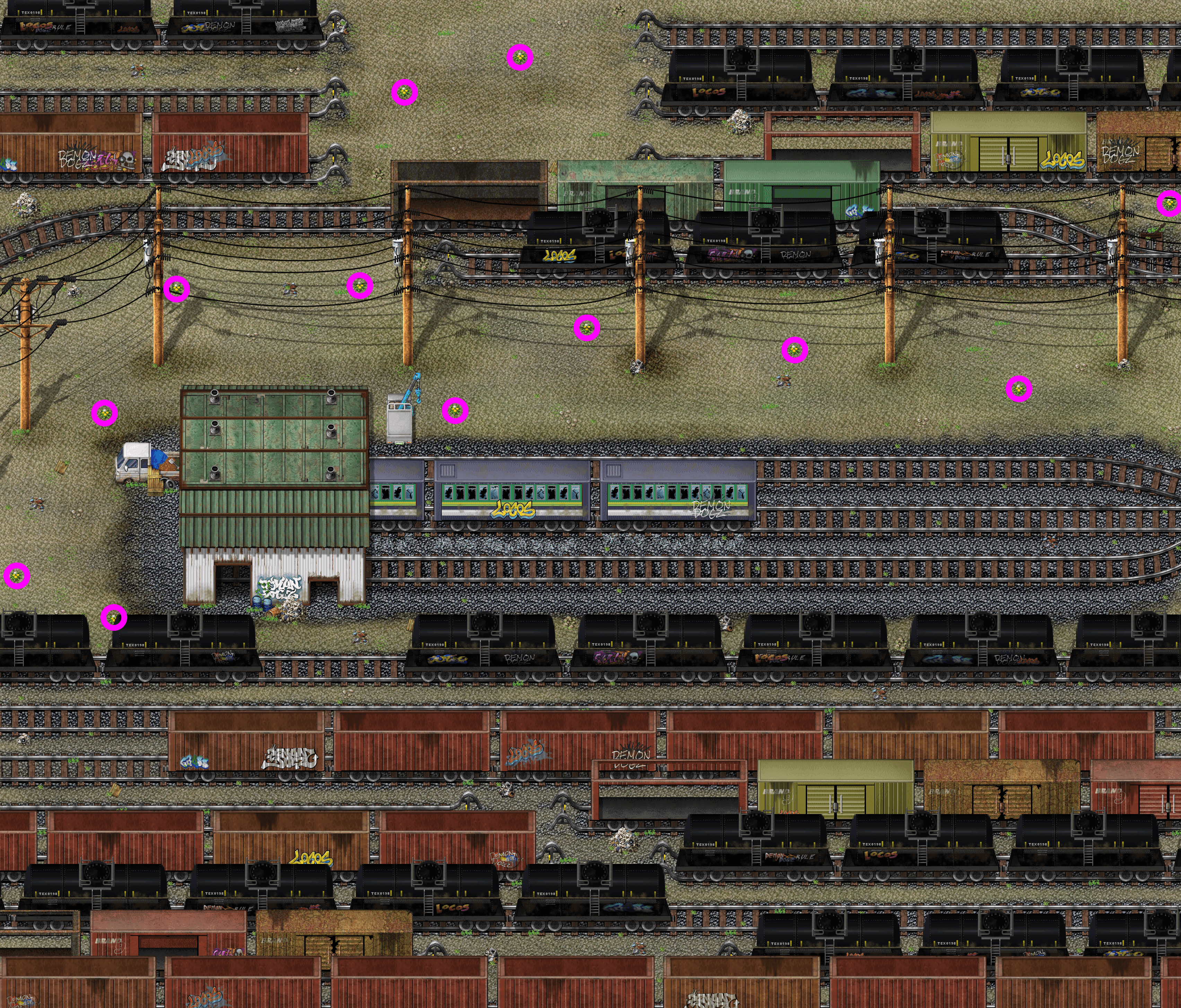 Trainyard Foraging Placement