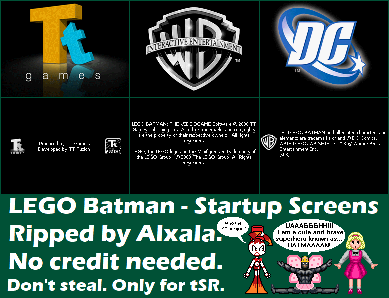 LEGO Batman - Startup Screens