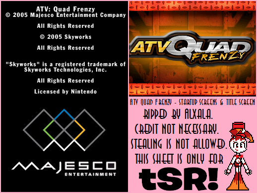 ATV Quad Frenzy - Startup Screens & Title Screen