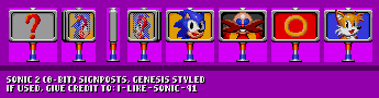 Signposts (Sonic 2 8-Bit, Genesis-Style)