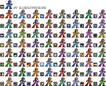 Weapon Icons (MMX SNES-Style)