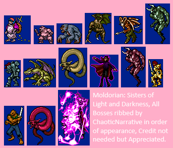 Moldorian: Hikari to Yami no Shimai (JPN) - Bosses