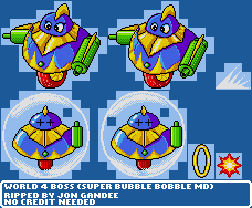 Super Bubble Bobble MD (Bootleg) - World 4 Boss