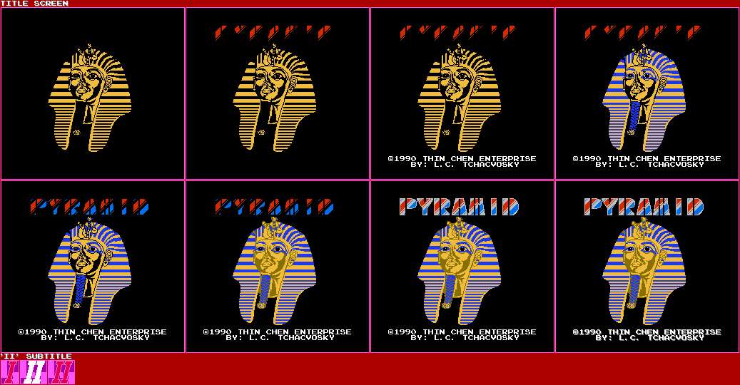 Pyramid II (Bootleg) - Title Screen