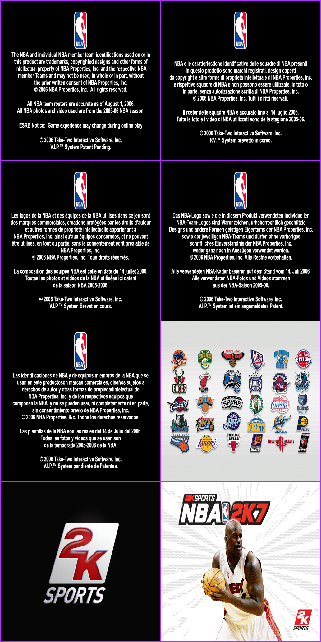 NBA 2K7 - Opening Logos & Title Screen