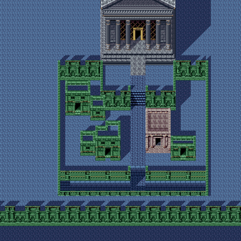 Lufia 2: Rise of the Sinistrals - Submarine Town of Preamarl (Waterless Exterior)