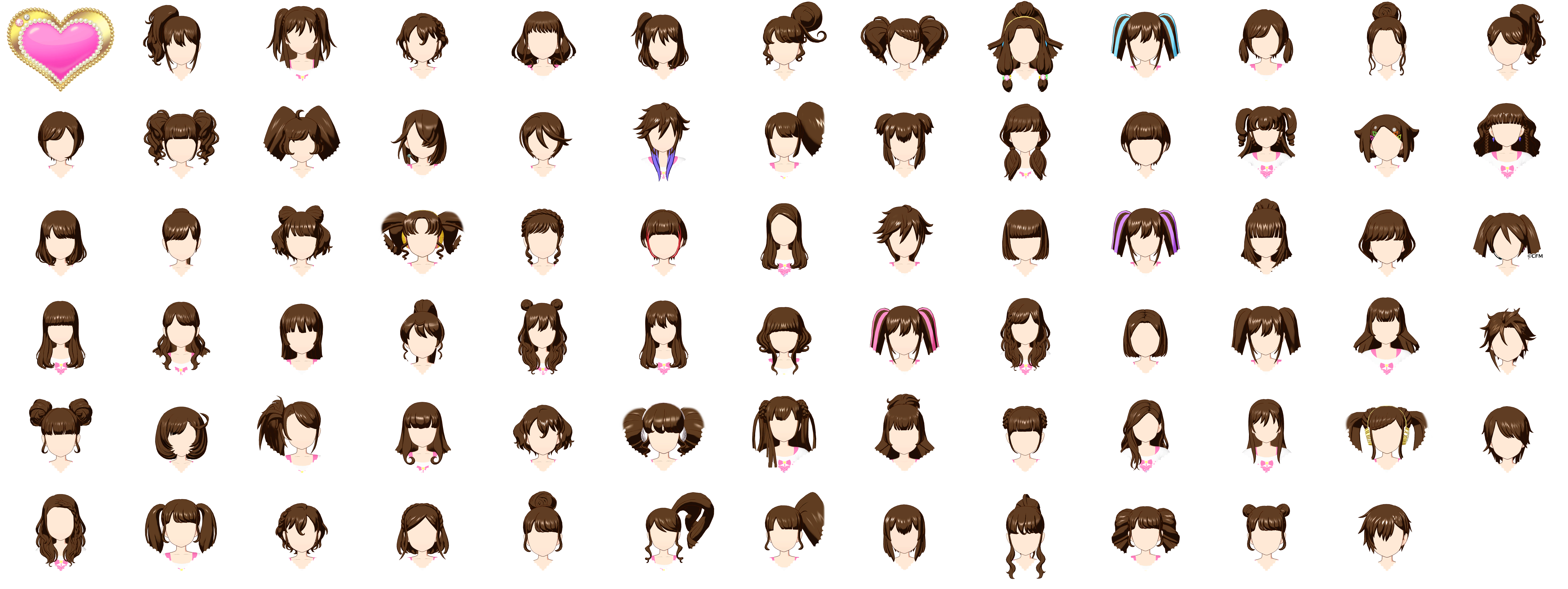 PriPara: All Idol Perfect Stage! (JPN) - Hairstyles