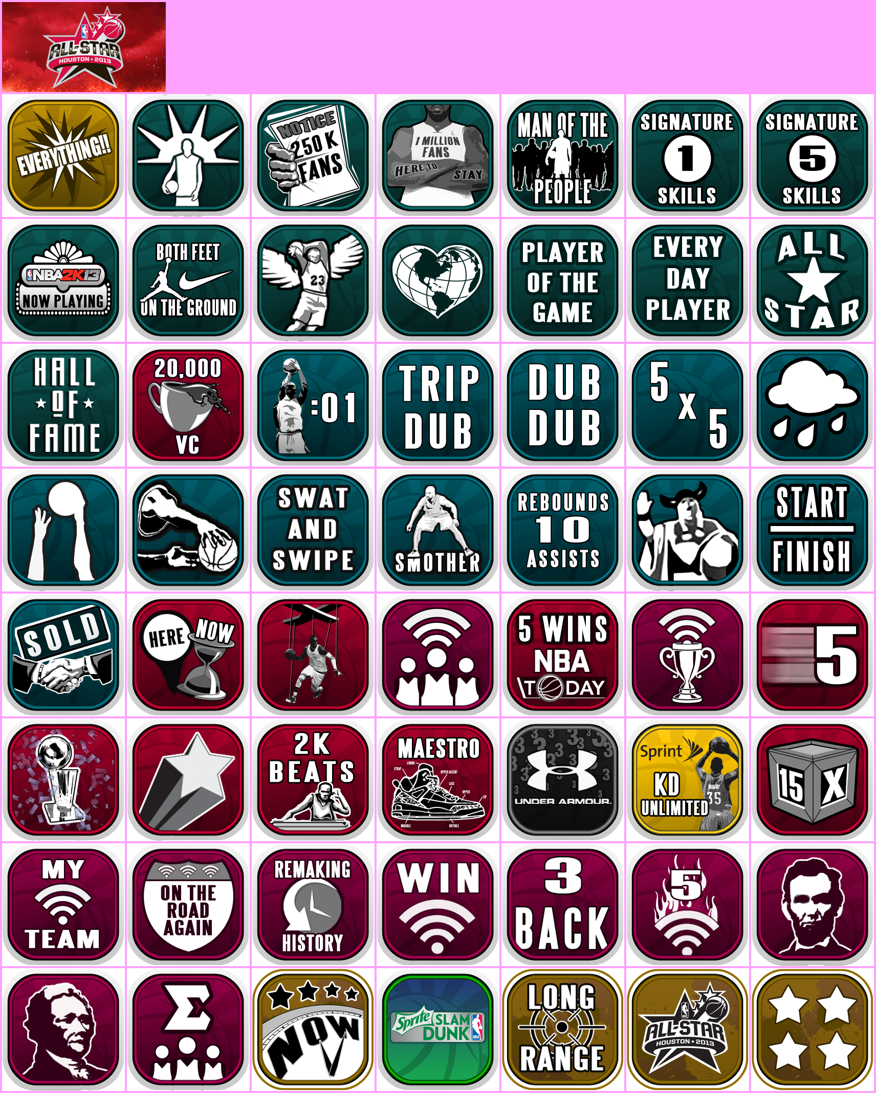 NBA 2K13 - Trophy Banner & Icons