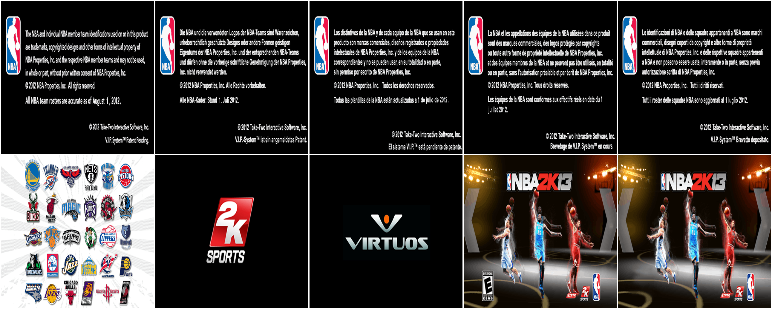 NBA 2K13 - Copyright & Title Screens