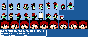 Kirby Customs - Adeleine (Mega Man NES-Style)