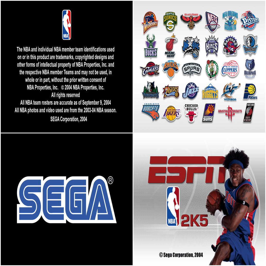 ESPN NBA 2K5 - Copyright & Title Screens
