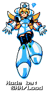 Mega Man X Customs - Cinnamon XDive Render (Pixel Art)