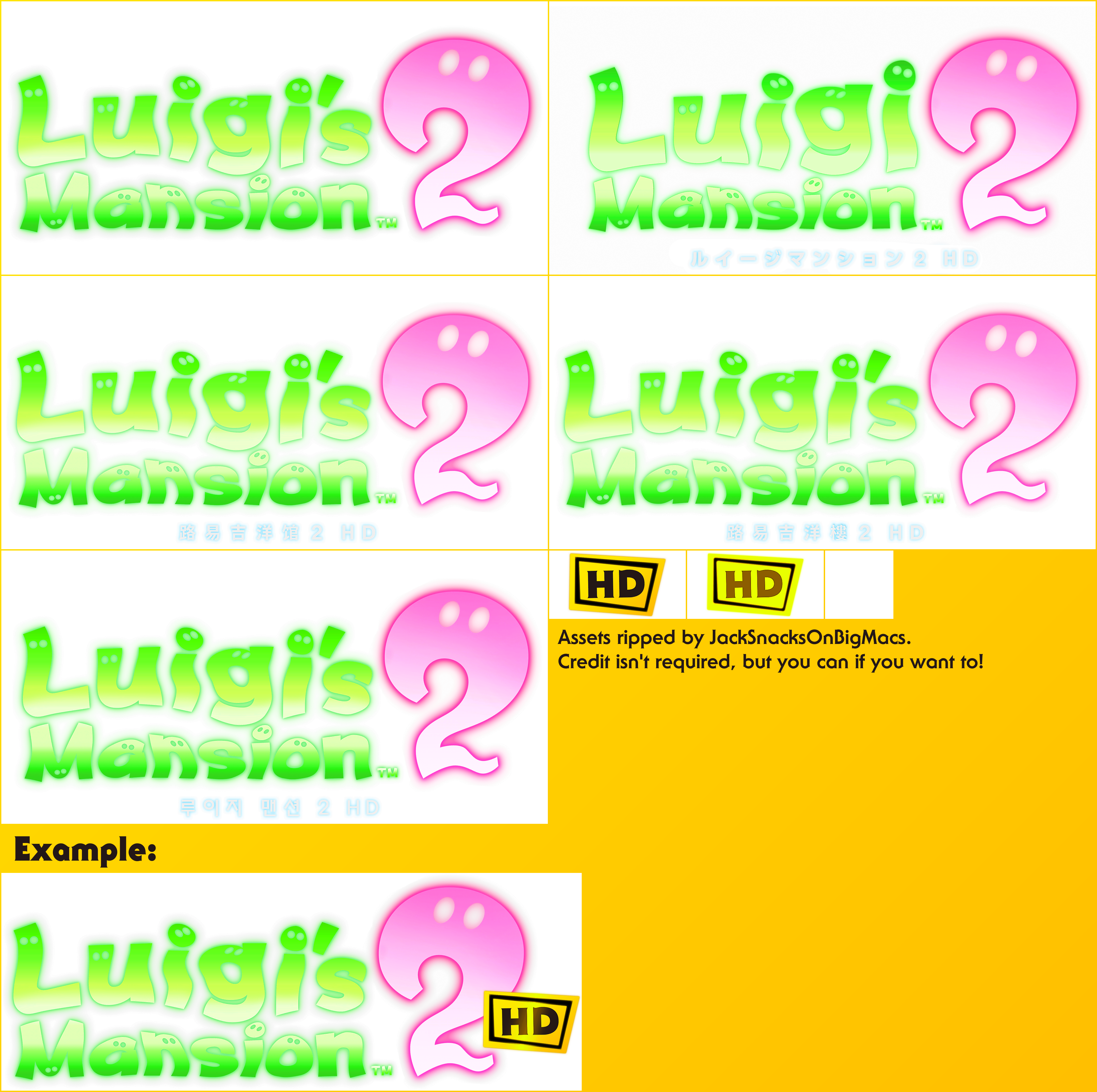 Luigi's Mansion 2 HD - Game Title