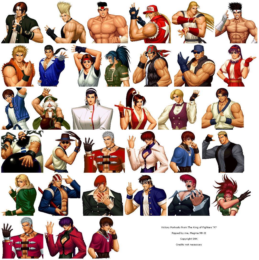 The King of Fighters '97 - Victory Portraits