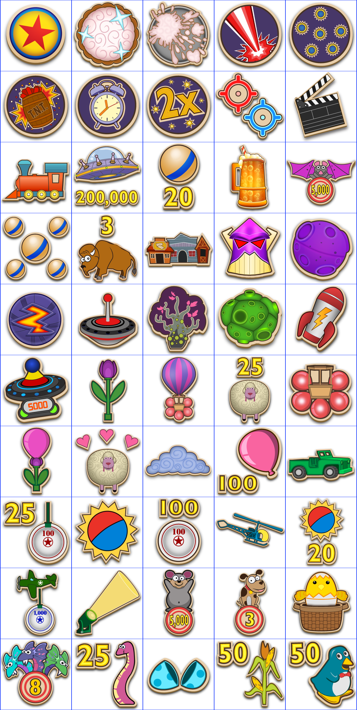 Toy Story Mania! - Trophy Icons