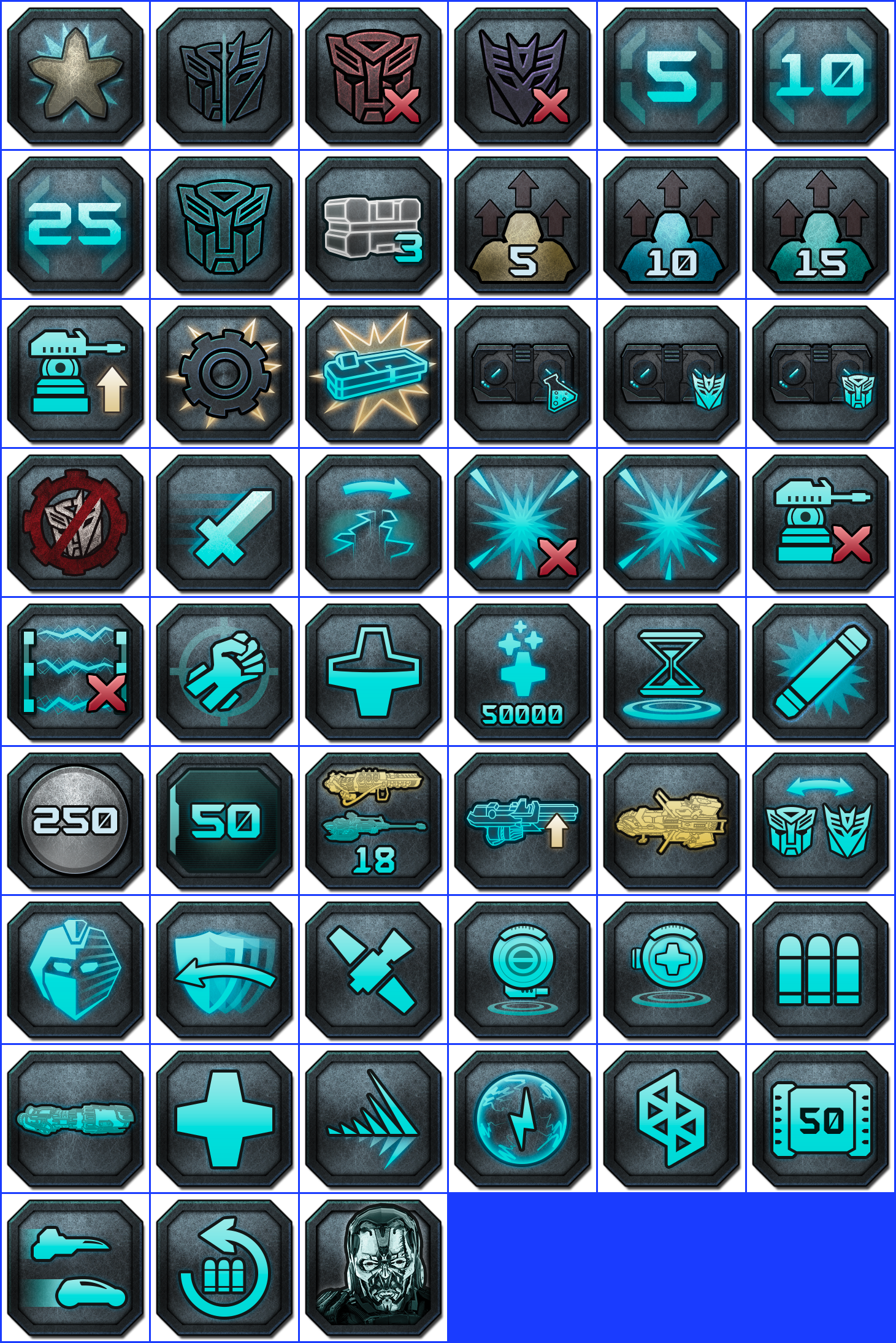 Transformers: Rise of the Dark Spark - Trophy Icons