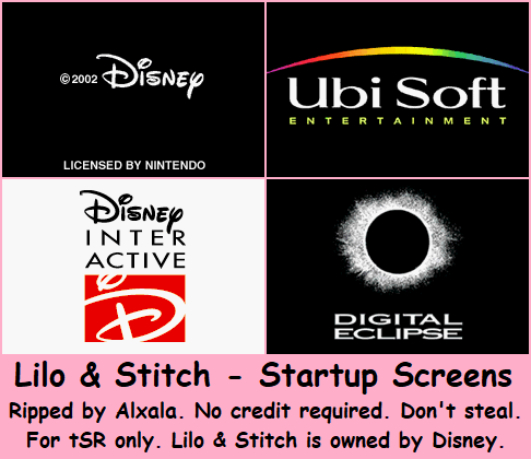 Lilo & Stitch - Startup Screens