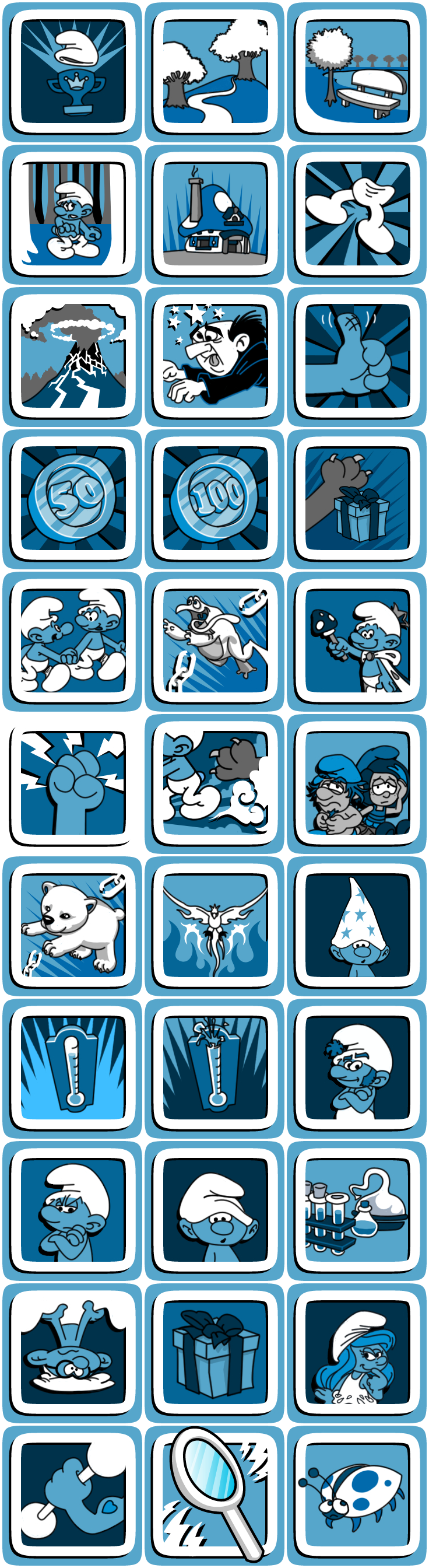 The Smurfs 2 - Trophy Icons