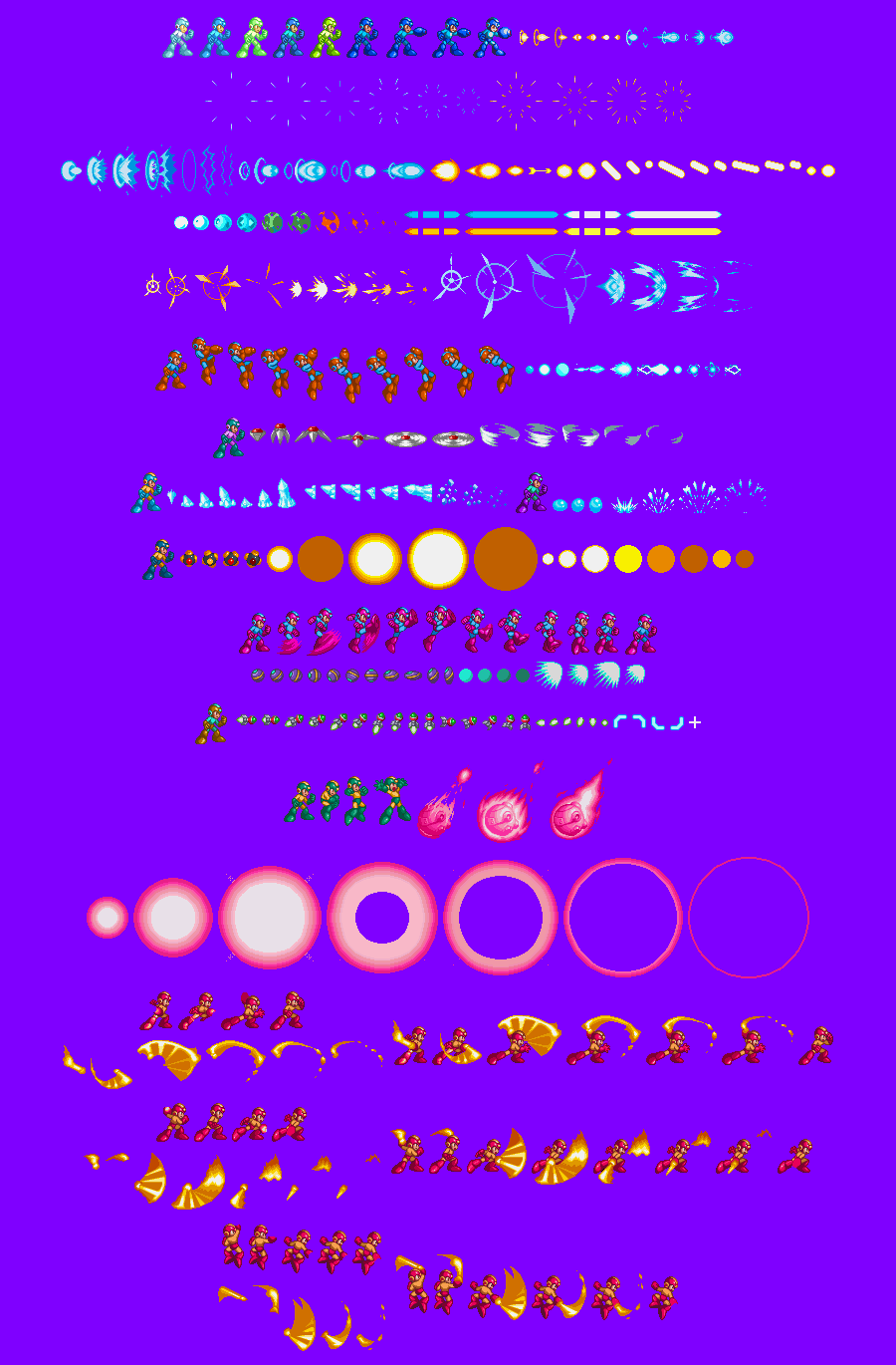 The Spriters Resource - Full Sheet View - Mega Man 8 - Weapons