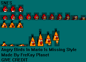 Angry Birds Customs - Angry Birds (Mario Is Missing SNES-Style)