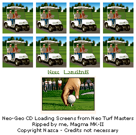 Neo Turf Masters / Big Tournament Golf - Neo-Geo CD Loading Screens