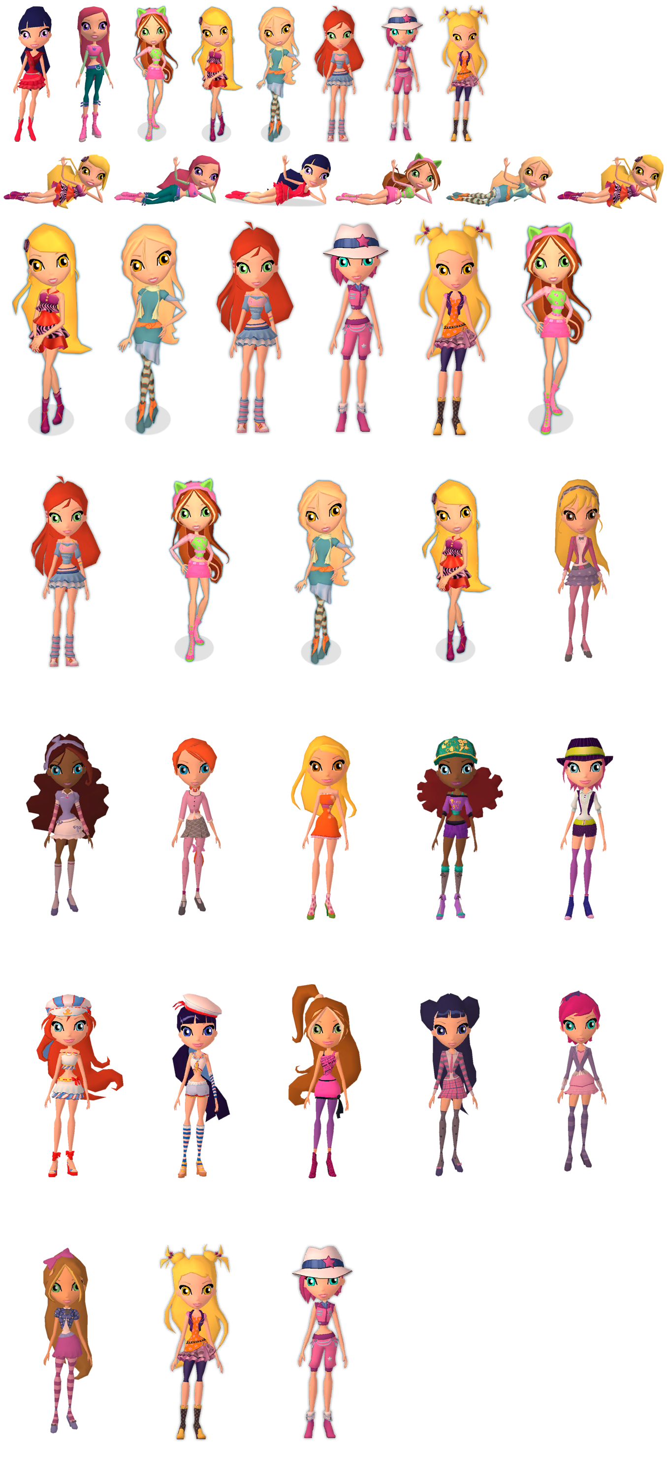 Winx Club: Winx Fairy School - Unlockable and Premium Avatar Sets