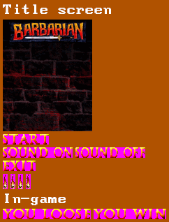 Barbarian - Interface