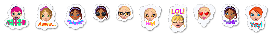 Winx Club: Alfea Butterflix Adventures - Emotes