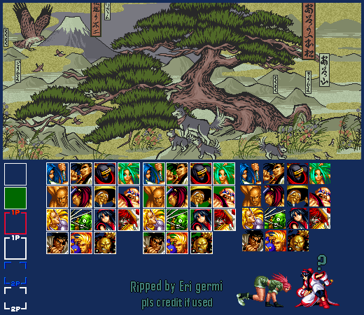 Samurai Shodown 2 - Character Select Screen