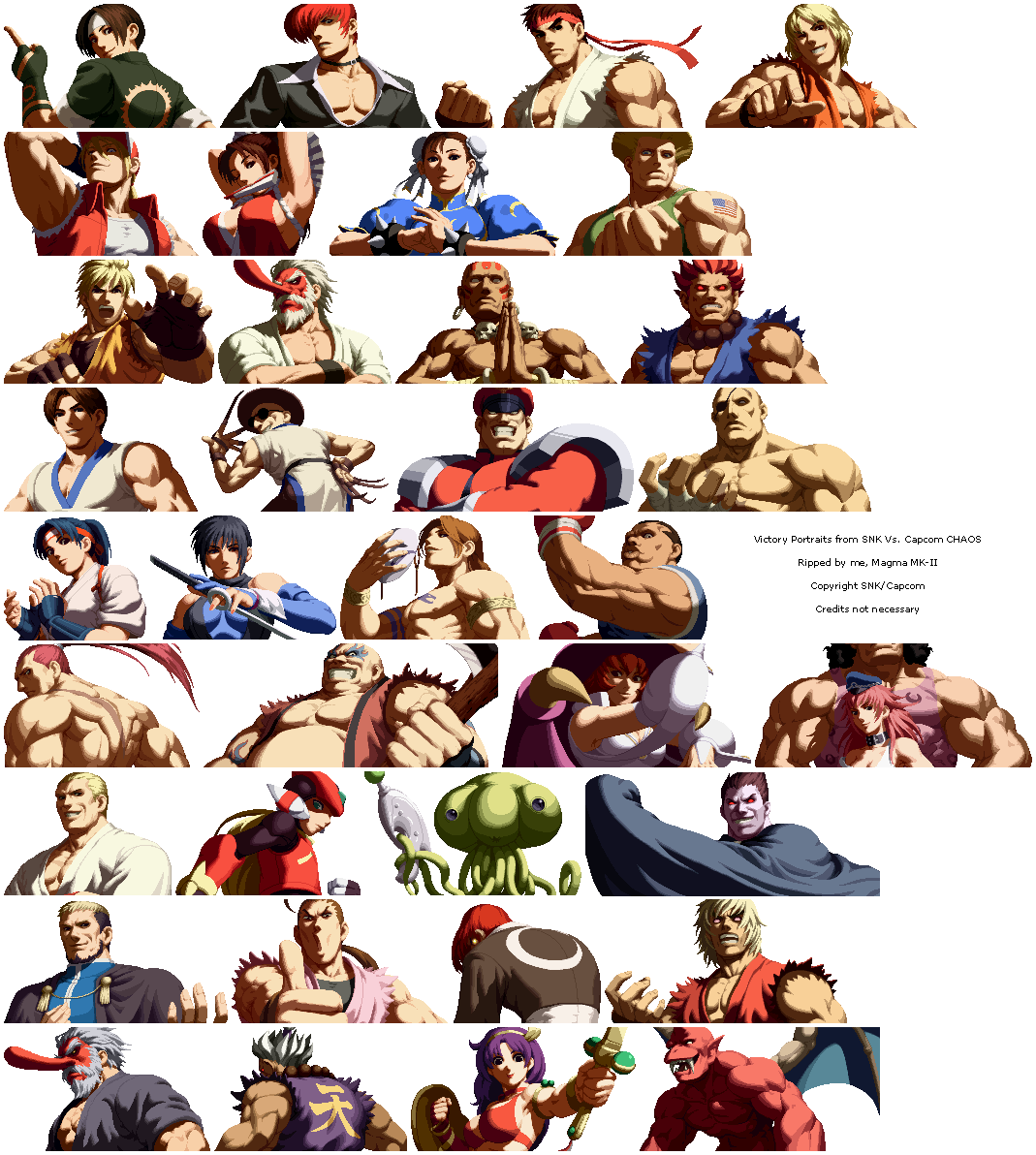 SNK vs. Capcom: SVC Chaos - Victory Portraits