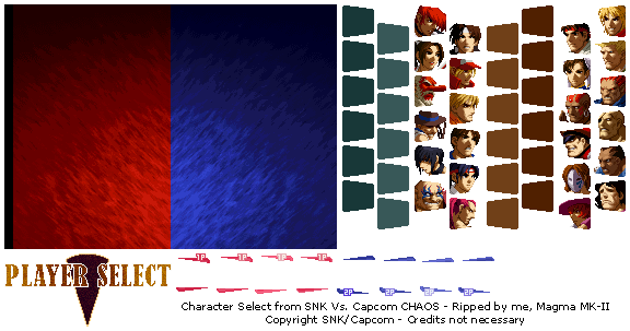 SNK vs. Capcom: SVC Chaos - Character Select