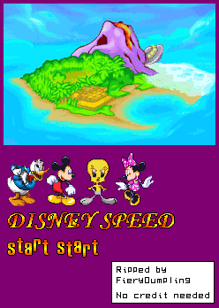 Disney Speed (Bootleg) - Title Screen