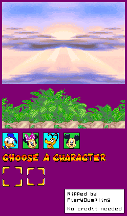 Disney Speed (Bootleg) - Character Selection